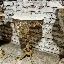 میز تلفن پایه ماهی ستون فرشته گل رز سایز 40، بسیار زیبا و شیک