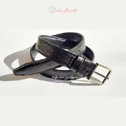 کمربند دستدوز و دستساز چرم سه لایه مردانه در طرح و اندازه دلخواه شما