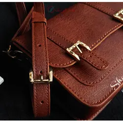 کیف دوشی دستدوز و دستساز چرمی مدل دانشجویی/اداری، اجرا شده با چرم طبیعی و دوخت بسیار مقاوم