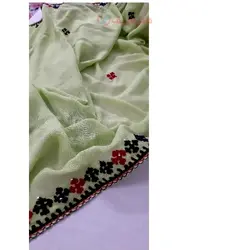 شال سوز دوزی مدل چهار پر با پارچه نخی با کیفیت کد 013 به قیمت تولیدی