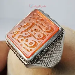 انگشتر حکاکی شده، رکاب فنی تخصصی دستساز فدیوم اثر استاد نقره سازان