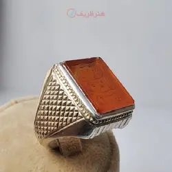 انگشتر حکاکی شده، رکاب فنی تخصصی دستساز فدیوم اثر استاد نقره سازان