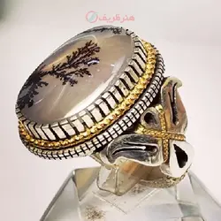 انگشتر شجر تک درخت فوق کلکسیونی رکاب تخصصی طلا و نقره اثر استاد سجاد