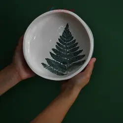 ظرف پذیرایی اُلِنی طرح سرو، کاملاً دست ساز، پخت کوره ای بدون سرب قابل شستشو