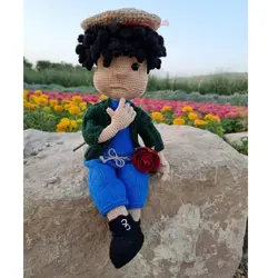 عروسک کاموایی دستبافت بچه مهمونی(قربونت برم) بافته شده با کاموا ترک