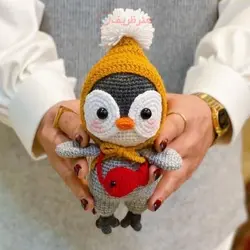 عروسک کاموایی قلاب بافی جوجه اردک های زشت و انگری برد و پنگوين