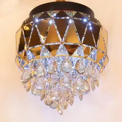 لوستر ها تزیینی آینه کاری شده با تزیین کریستال آویزی