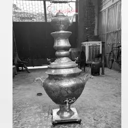 سماور غول پیکر 250 لیتری برنجی با روکش قلع و کاملا دست ساز