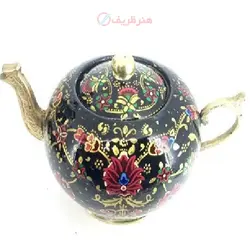 سرویس سماور برنجی 8 لیتری نقاشی شده کار دست طراحی شیک و عالی