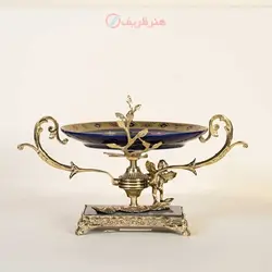 شیرینی خوری برنزی سنگی به رنگ سرمه ای و برنزی