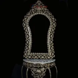 سرویس آینه کنسول لوتوس طرح رویال گل آفتابگردان، بدنه برنزی