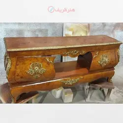میز تلویزیون معرق کاری شده جنس بدنه مازول و رنگ چند لایه درجه یک با ضمانت