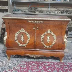 کنسول دو درب بدنه مازول و کار شده با چوب روس درجه یک و رنگ چند لایه بی نظیر