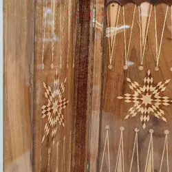 تخته نرد و شطرنج چوب گردو طرح هشت پر طراحی جدید