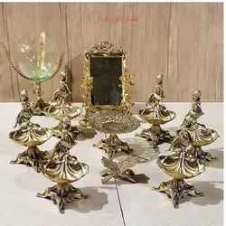 هفت سین برنزی طرح دختربچه نشسته و بال فرشته، بی نظیر و با کیفیت