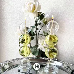 شمع پیرکس سه حبابی
