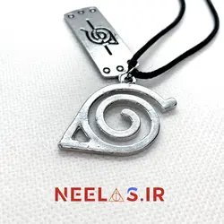 گردنبند دو تکه نماد و سربند کونوها ناروتو