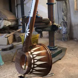 کمانچه یاری پشت باز استخوان کاری شده