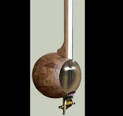 کمانچه عطا بحیرایی 24 ترک گردو فر دسته استخوان K 20