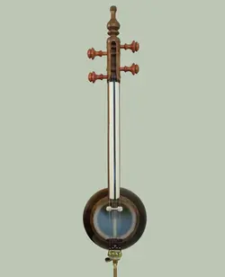 کمانچه عطا بحیرایی کاسه 24 ترک گردو دسته استخوان K 17