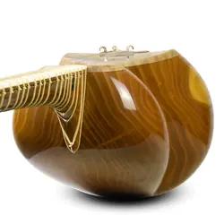 کمانچه عطا بحیرایی کاسه 24 ترک گردو فر K 13