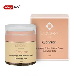 کرم ضدچروک حاوی عصاره خاویار لدورا L’DORA (50 میلی‌لیتر)