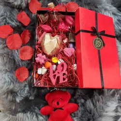 پک شکلات دست ساز ولنتاین+جاسویچی خرسی (5 شکل مختلف)