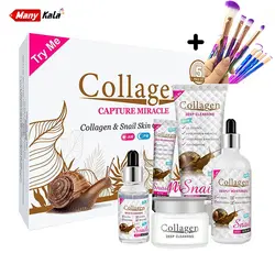 پک ۵ عددی مراقبت از پوست صورت کلاژن حلزون collagen
