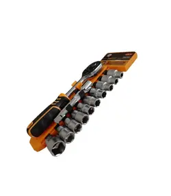 جعبه بکس 12عددی ریلی سایز 8تا22 درایو 1/2 تات تولز TAT TOOLS