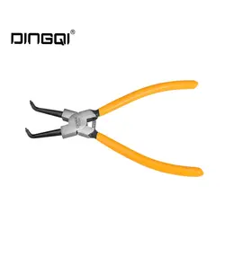 انبر خار جمع کن سر کج 7 اینچی دینگی DINGQI مدل 28003 دسته نارنجی یا مشکی