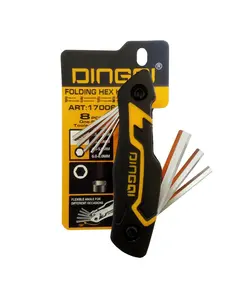 آچار آلن شش گوش H چاقویی 8 عددی دینگشی DINGQI مدل 17006 دینگی