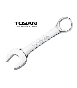آچار سایز 19 یکسر تخت یکسر رینگی کوتاه توسن TOSAN