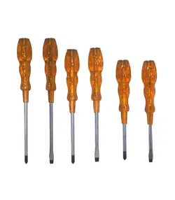 ست پیچ گوشتی 6 عددی ضربه خور بدنه TAT TOOLS دسته نارنجی