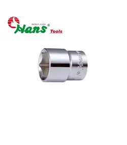 بکس کوتاه سایز 18mm درایو 3/4 سفید 6 پر هنس HANS مدل 6400