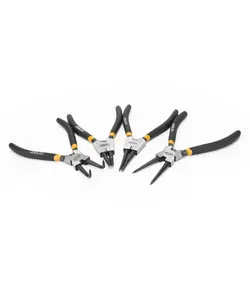 ست 4 عددی انبر خار باز و جمع کن سرراست وکج BLACK PRO دینگشی DINGQI مدل ART28005