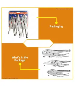 ست 3 عددی انبر قفلی 7-10 و دمباریک 9 وادفو WADFOW مدل WLP5703