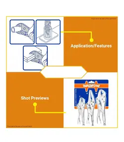 ست 3 عددی انبر قفلی 7-10 و دمباریک 9 وادفو WADFOW مدل WLP5703