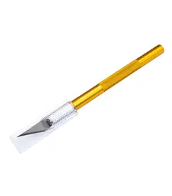 کاتر قلمی بدنه فلزی طلایی