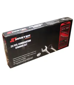 ست آچار 25 عددی یکسر تخت و رینگ جت مستر JET MASTER آلمان
