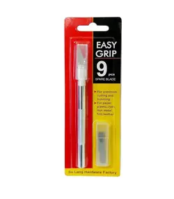 کاتر قلمی همراه با 9 عدد تیغ EASY GRIP