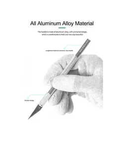 کاتر قلمی همراه با 9 عدد تیغ EASY GRIP