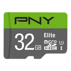 کارت حافظه microSDHC پی ان وای مدل Elite کلاس 10 استاندارد UHS-I U1 سرعت 100MBs ظرفیت 32 گیگابایت به همراه آداپتور SD