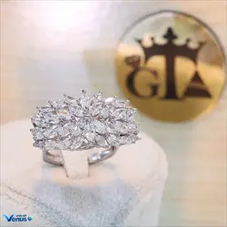 انگشتر برلیان طرح جواهر B-E-045