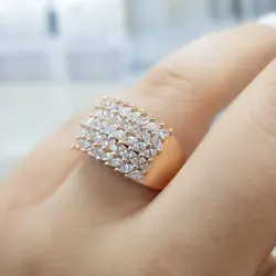 انگشتر برلیان طرح جواهر B-E-006