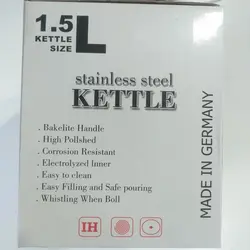 قوری استیل عربی یونیک 1.5 لیتری کلاسیک آهنربا نگیر - جوزی کالا