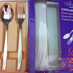 قاشق چنگال یونیک مدل ماینز پرنس ۶ نفره استیل 18/10 - جوزی کالا
