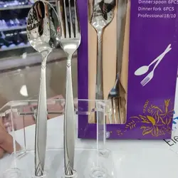 قاشق چنگال یونیک مدل ماینز پرنس ۶ نفره استیل 18/10 - جوزی کالا