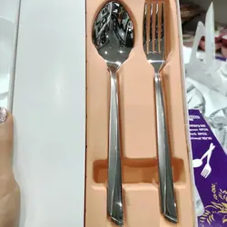 قاشق چنگال یونیک مدل ناخنی ۶ نفره استیل 18/10 - جوزی کالا