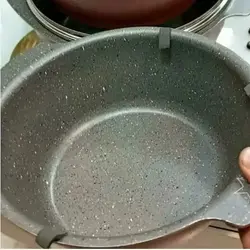 سرویس قابلمه ۱۰ پارچه طرح چدن اس پی اس SPS - جوزی کالا