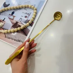 قیمت و خرید ملاقه همزن پارچ شربت دسته بلند استیل یونیک لایف - جوزی کالا